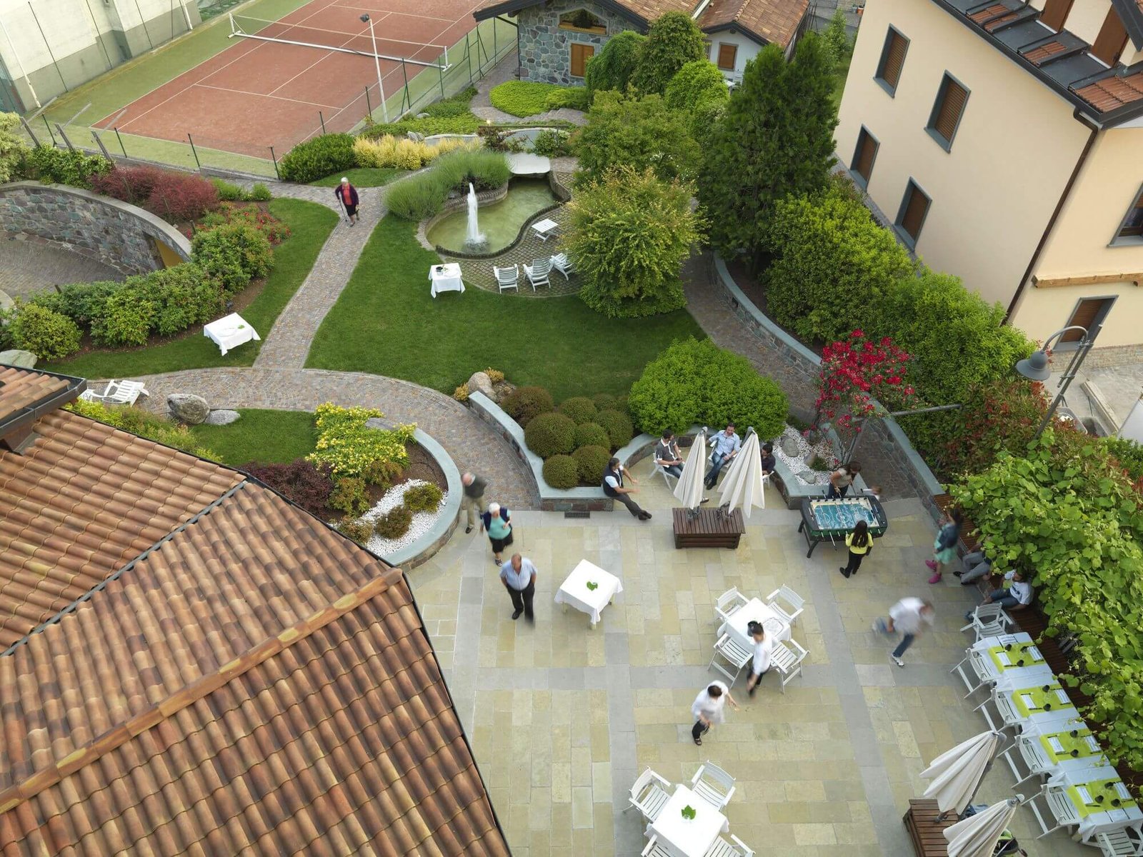 Restaurant garden and panoramic terrace